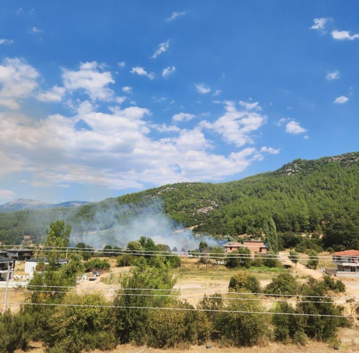 Muğla Menteşe'de Otluk Alanda Yangın